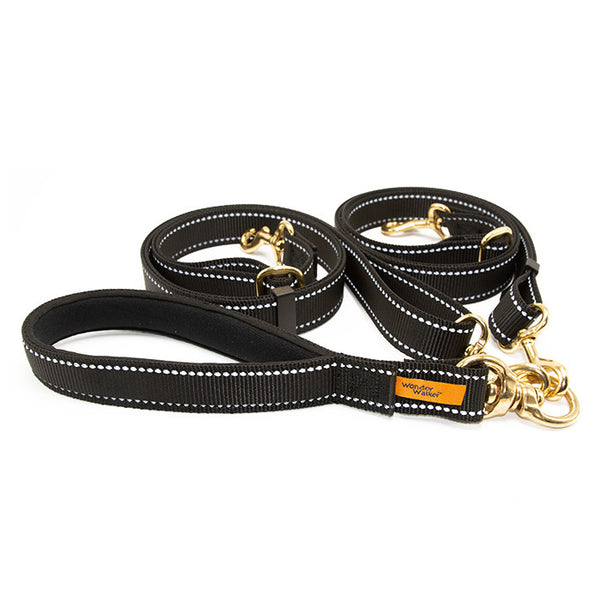 Dolan's Dog Doodads Swivel Double Dog Leash, 5/8-in